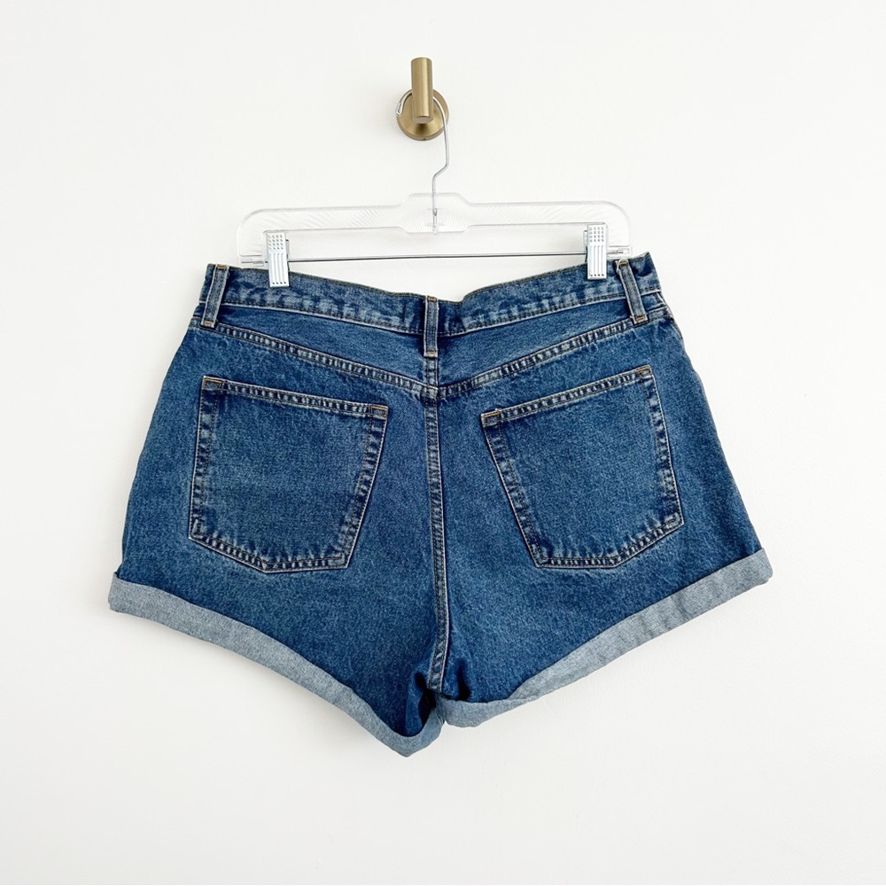 Abercrombie & Fitch Annie High Rise Cuffed Pleated Denim Jean Shorts Size 31 - Picture 6 of 7